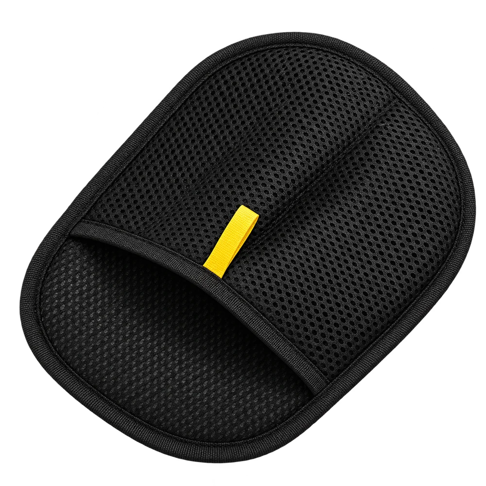 Furivo black mesh pet hair collecting glove with yellow tab